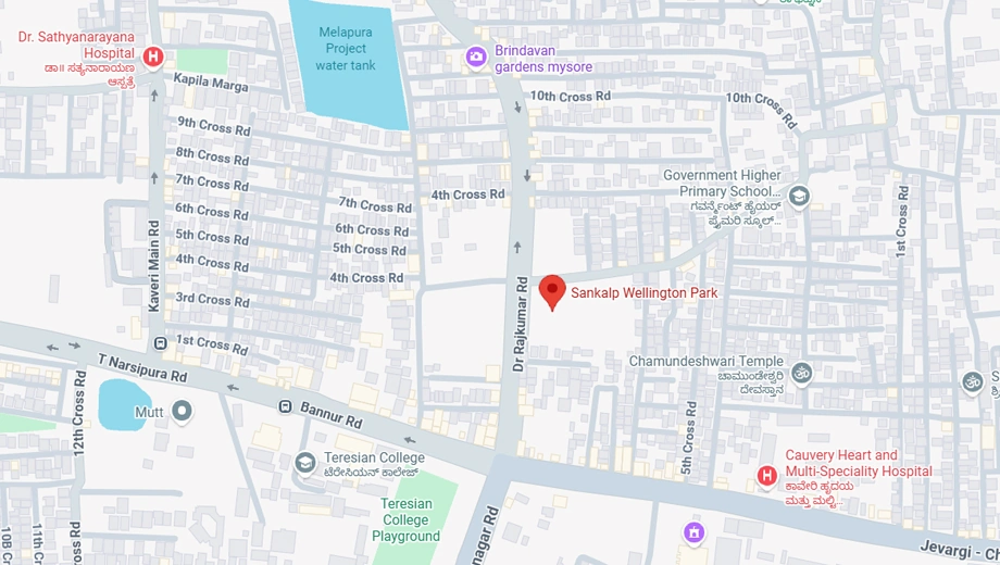 Location of Sankalp Wellington Park in Shakthinagar, Mysore - Image 418194