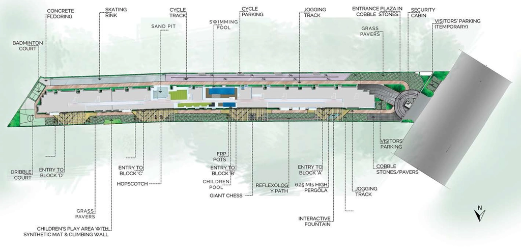 Master Plan of Adiga Vishwapriya Vertical Garden in Mysore Road, Bangalore - Image 418175