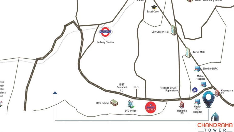 Location of ADH Chandrama Towers - Image 418208