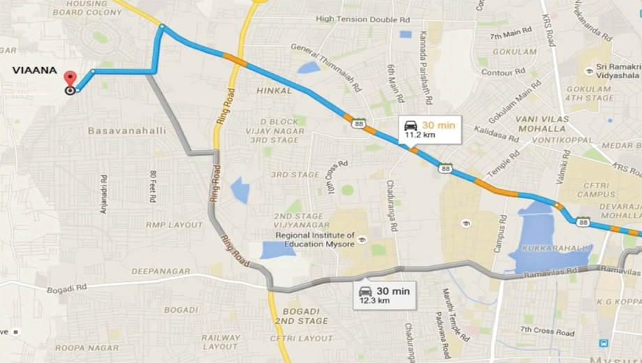 Location of Gravity One Viaana in Vijayanagar, Mysore - Image 418230