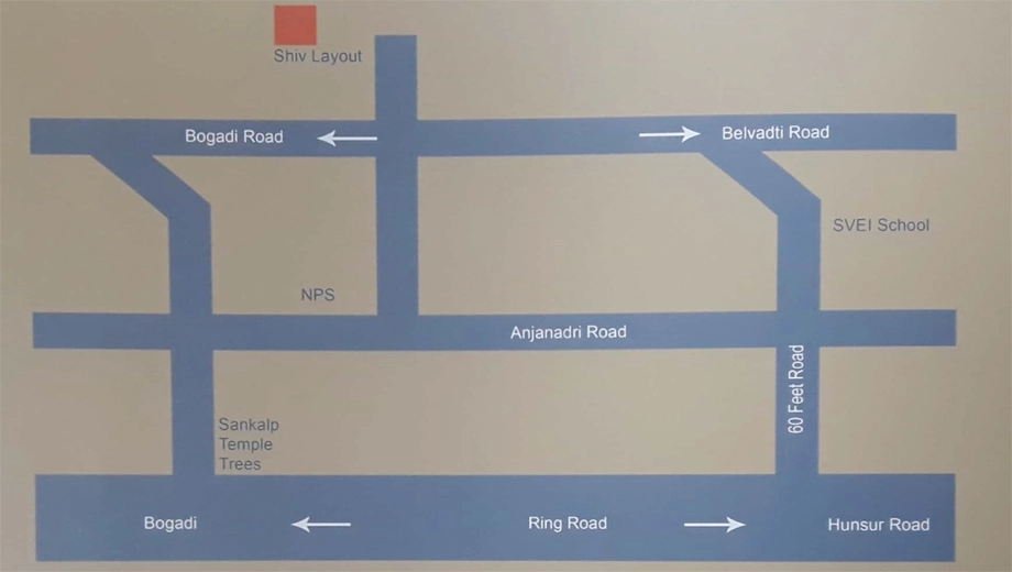 Location of Mishka Sparsh in Vijayanagar, Mysore - Image 418236