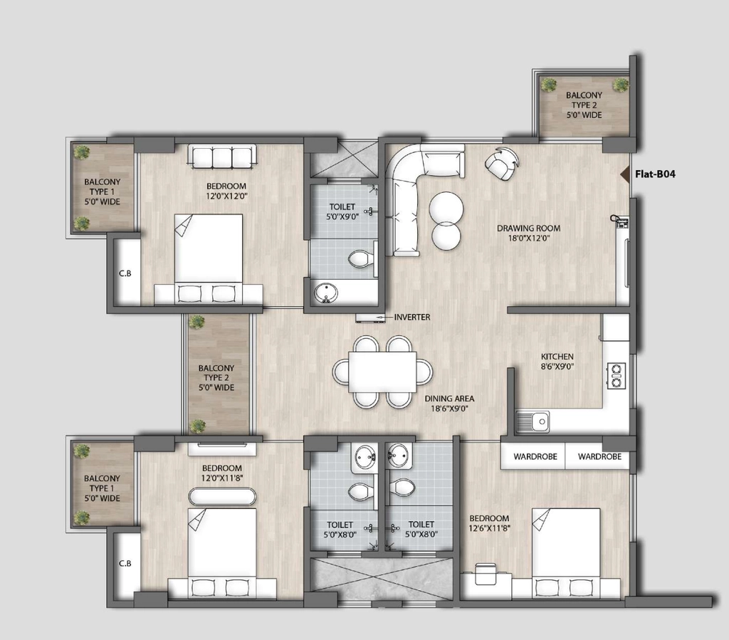 3 BHK Flat in Energy Euphoria Greens in Khanapara, Guwahati - Image 924562