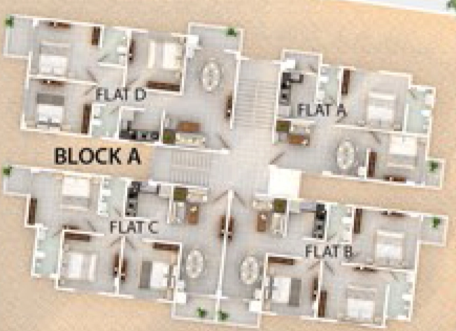 Floor Plan of Global Imperia in Khanapara, Guwahati - Image 418259