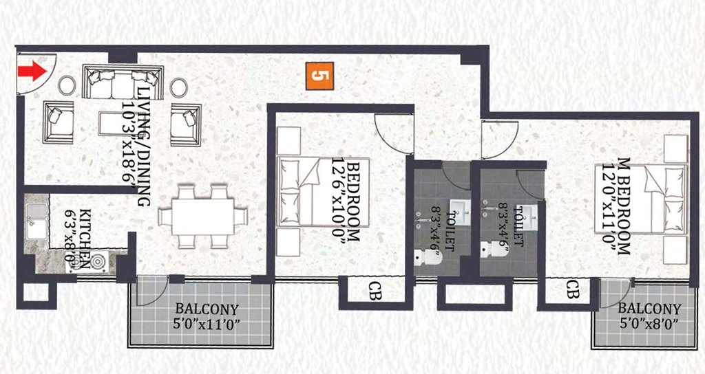 3 BHK Flat in Ryka Mansion in Geeta Nagar, Guwahati - Image 924591