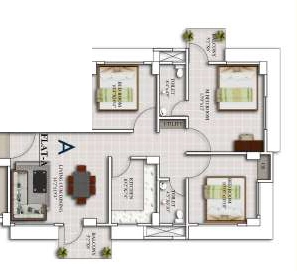 3 BHK Flat in MP Palacia Signature in Kahilipara, Guwahati - Image 924603