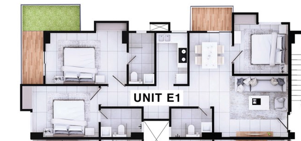 3 BHK Flat in SS Skywalk Towers in Datalpara, Guwahati - Image 924609