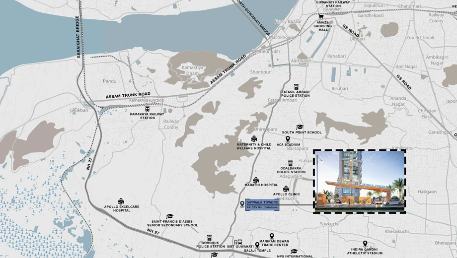 Location of SS Skywalk Towers - Image 418334