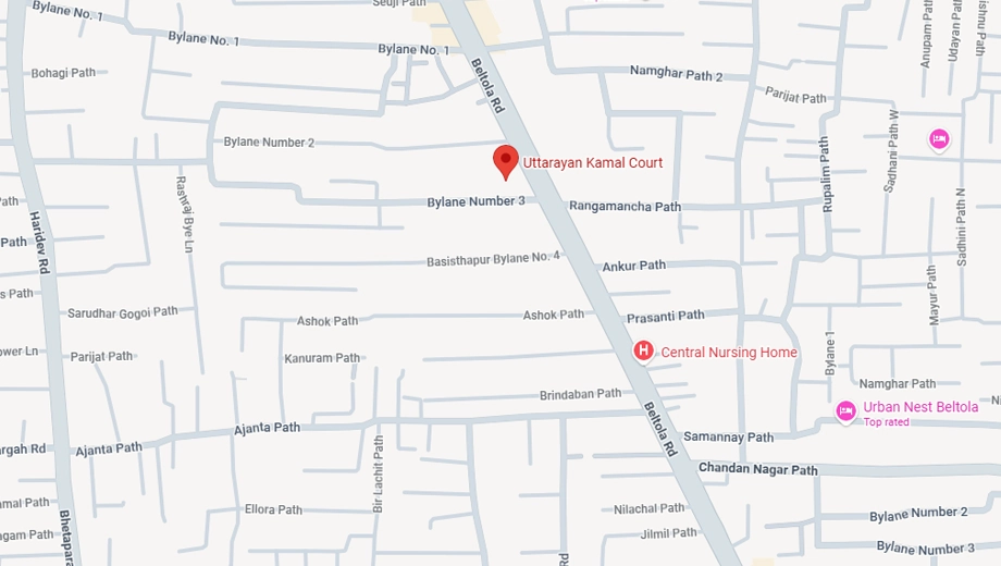 Location of Uttarayan Kamal Court in Beltola, Guwahati - Image 418384