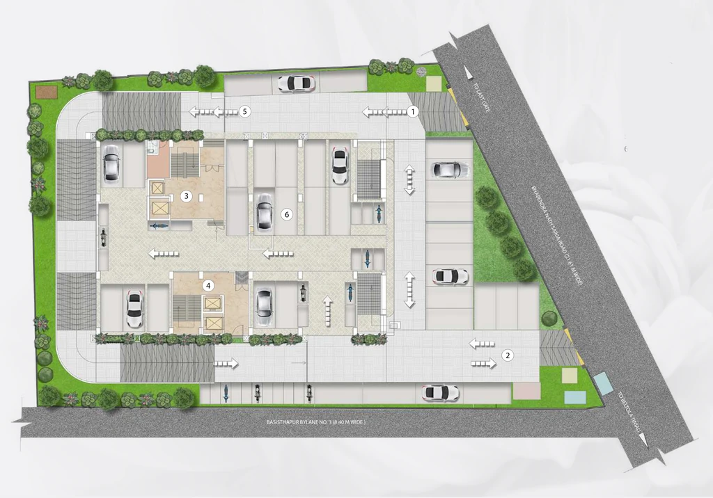 Master Plan of Uttarayan Kamal Court in Beltola, Guwahati - Image 418386