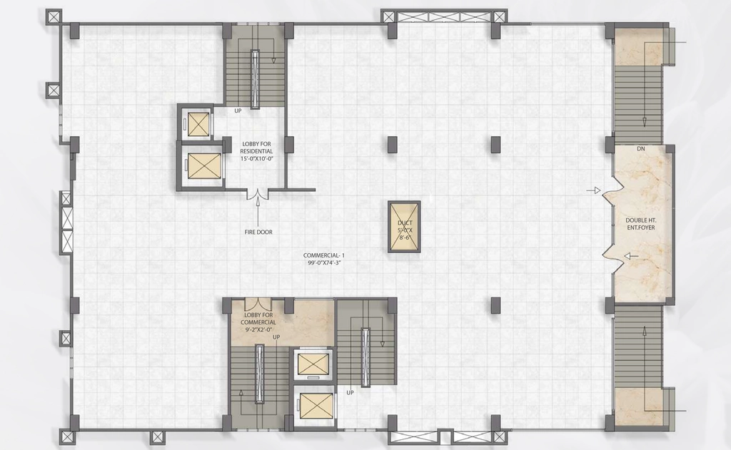 Floor Plan of Commercial Uttarayan Kamal Court in Beltola, Guwahati - Image 418390