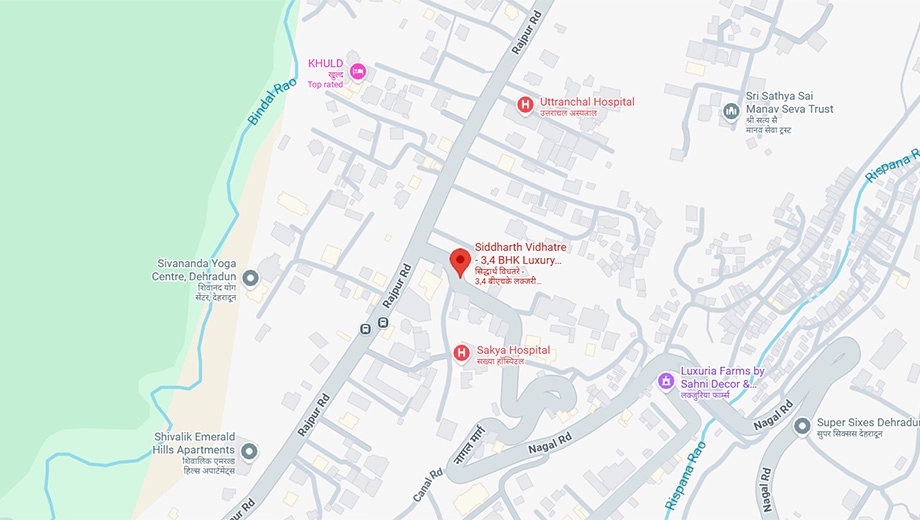 Location of Siddharth Vidhatre in Rajpur Road, Dehradun - Image 418405