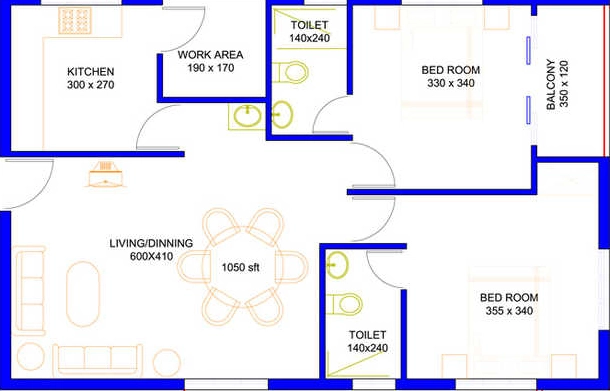 2 BHK Flat in Mather Asteroid in Kadavanthra, Kochi - Image 924646