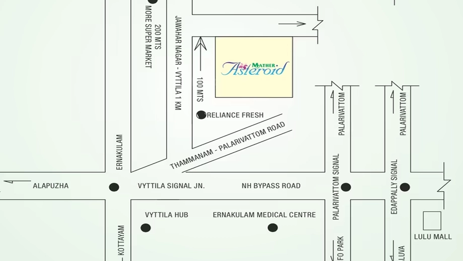 Location of Mather Asteroid in Kadavanthra, Kochi - Image 418397