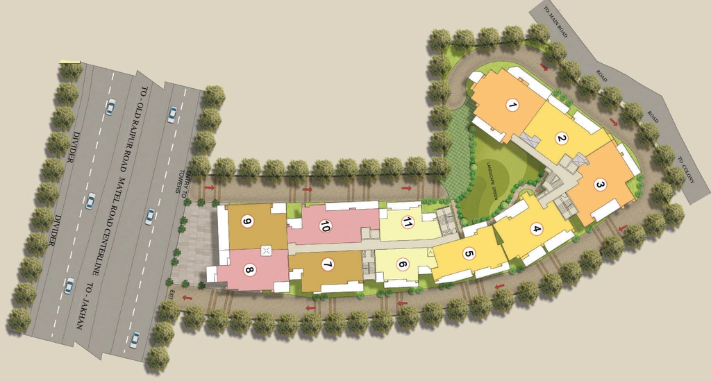Master Plan of Siddharth Rajpur Regal in Rajpur Road, Dehradun - Image 418420