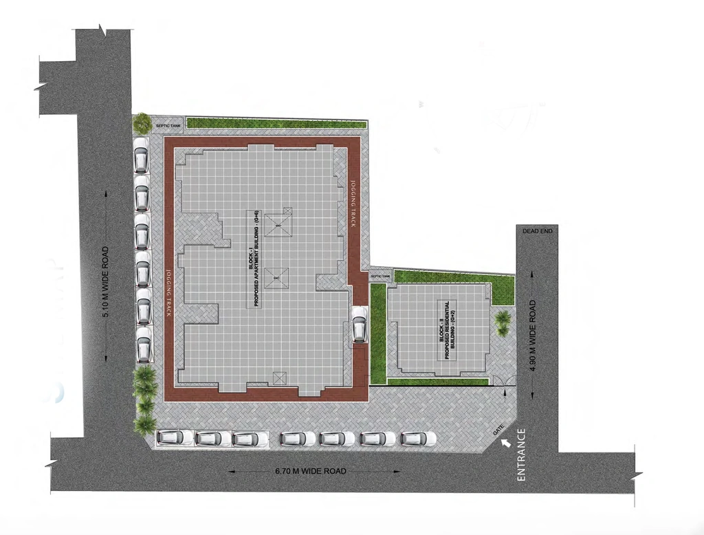 Master Plan of Percept Greenland Heights in Panjabari, Guwahati - Image 418436