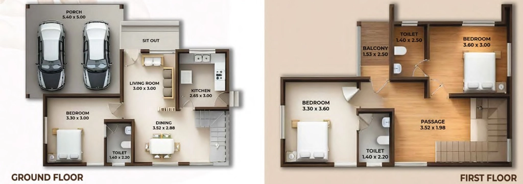 3 BHK House/Villa in Sophia Petals in Edappally, Kochi - Image 924664