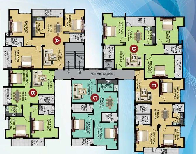 Floor Plan of Nav Srinath Nakesha in Panjabari, Guwahati - Image 418462