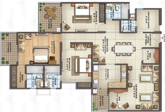 3 BHK Flat in Siddharth Race Course in Race Course, Dehradun - Image 924684