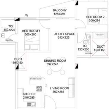 2 BHK Flat in MapletreeLiving The Lumiere in Kakkanad, Kochi - Image 924689