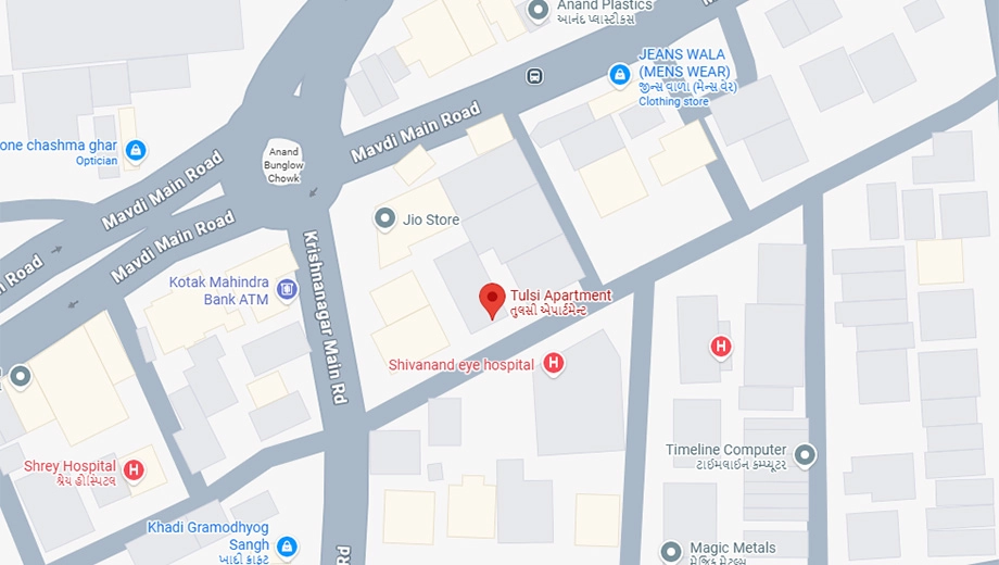 Location of Chitranjan Bhoomi Apartment in Mavdi, Rajkot - Image 418495