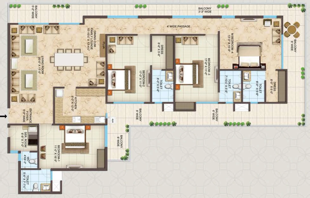 4 BHK Flat in Siddharth Malsi Reserve in Malsi, Dehradun - Image 924701