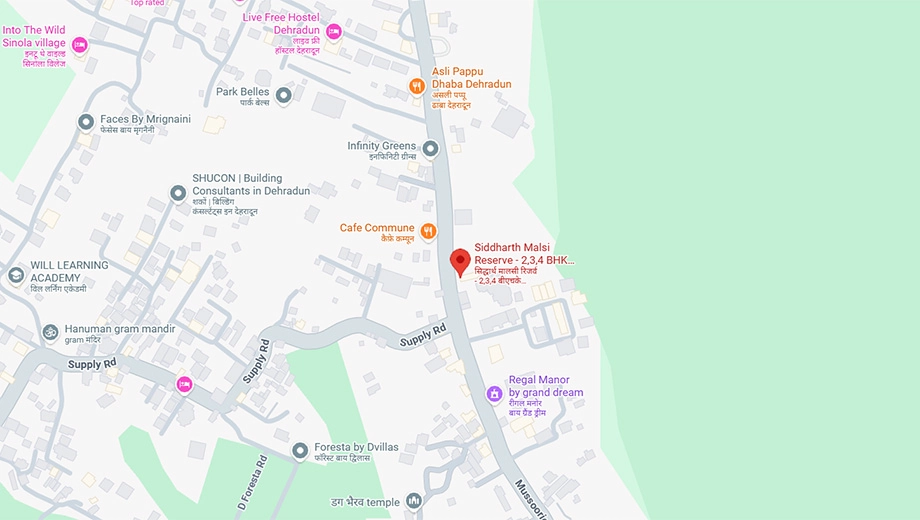 Location of Siddharth Malsi Reserve in Malsi, Dehradun - Image 418491
