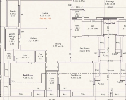 3 BHK Flat in BLJ Silver Square in Mavdi, Rajkot - Image 924703
