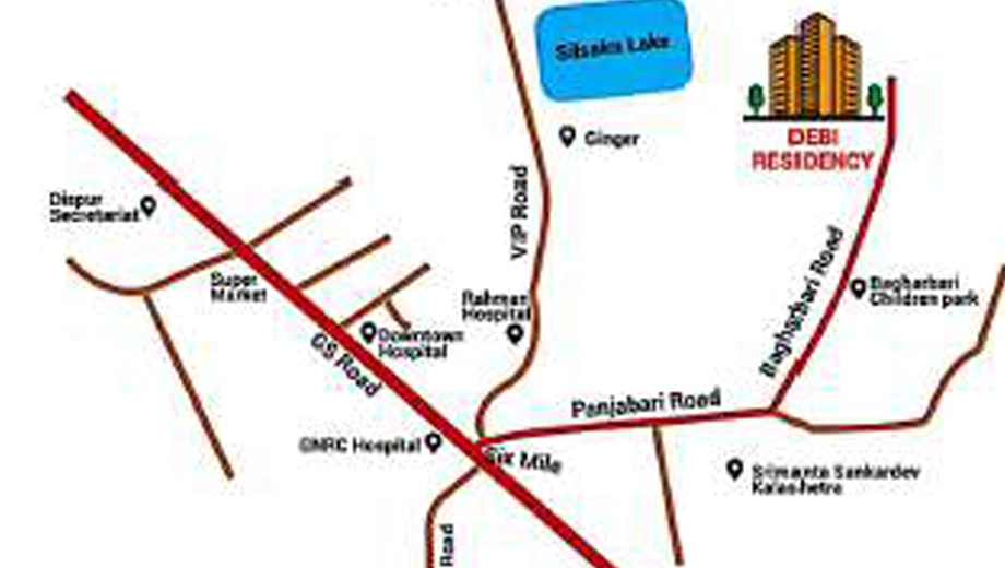 Location of Swagat Debi Residency in null, Guwahati - Image 418555
