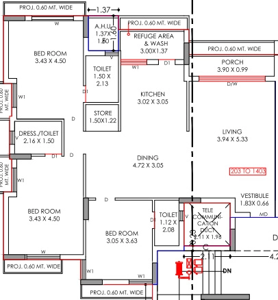 3 BHK Flat in Harishyam in Mavdi, Rajkot - Image 924728