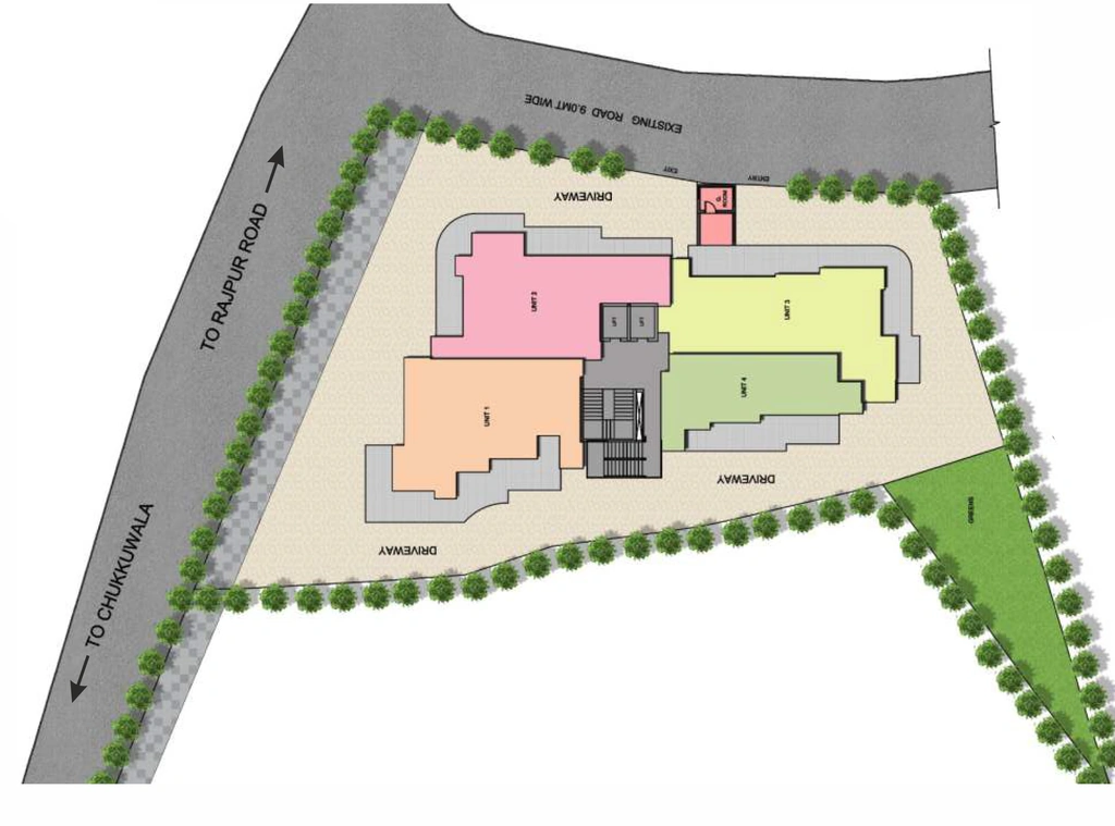 Master Plan of Siddharth Bellevue in Kalidas Road, Dehradun - Image 418607