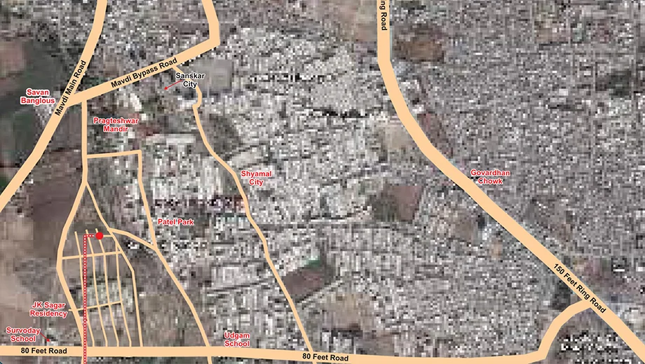 Location of Maruti Palace in Mavdi, Rajkot - Image 418610