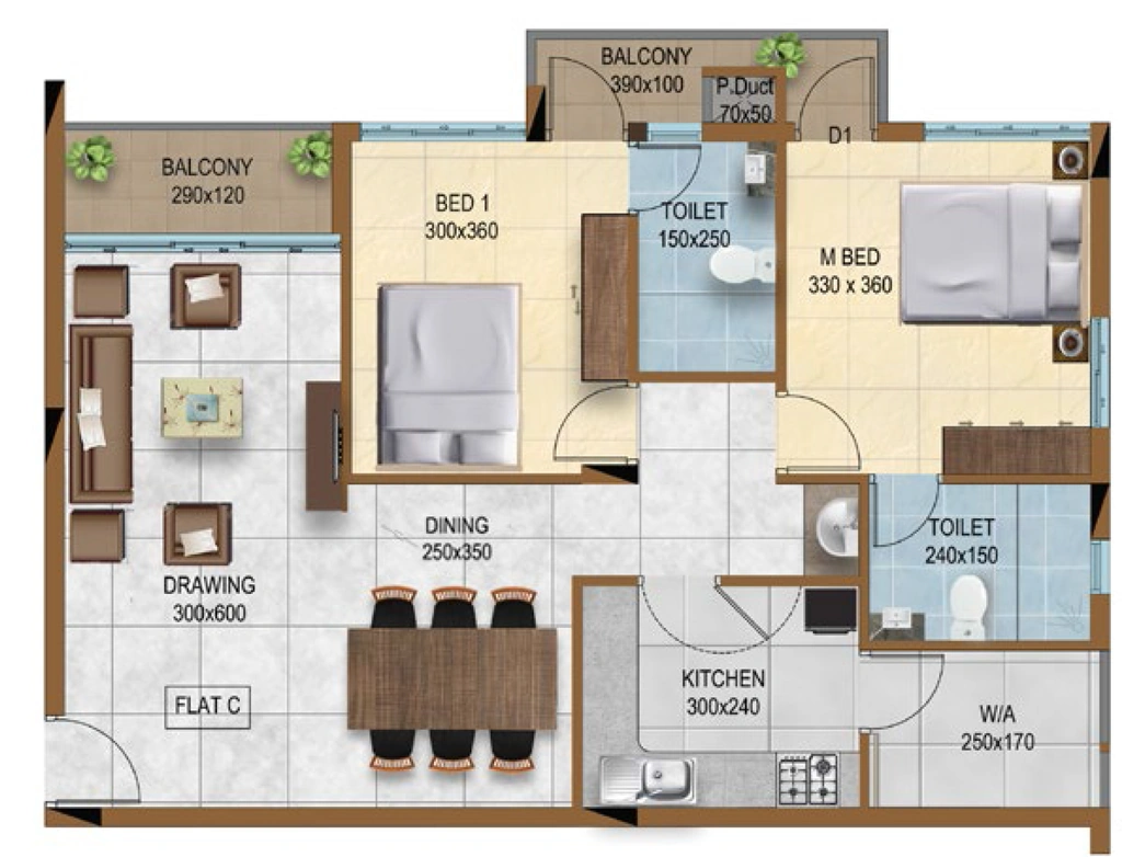 2 BHK Flat in Kalyan Avanti in Kulathoor, Thiruvananthapuram - Image 924945