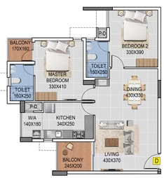 2 BHK Flat in Kalyan Horizon in Oruvathilkotta, Thiruvananthapuram - Image 924947