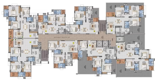 Floor Plan of Kalyan Horizon in Oruvathilkotta, Thiruvananthapuram - Image 419133