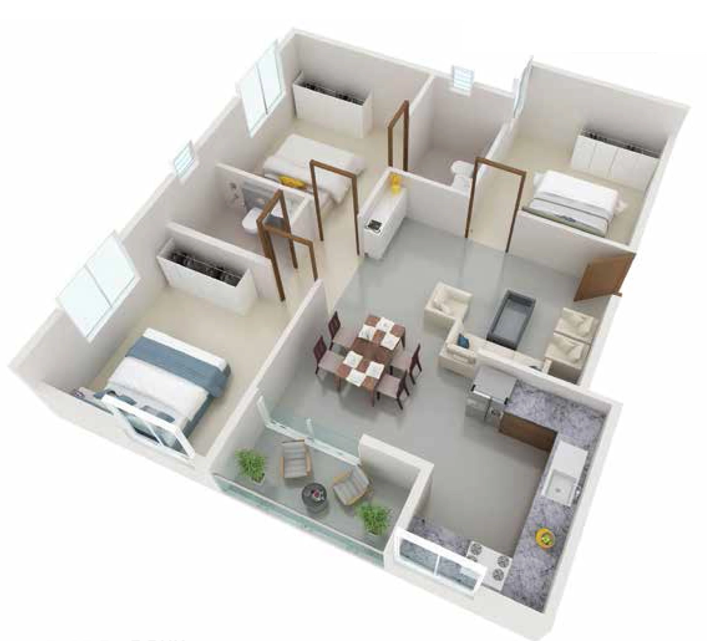 2 BHK Flat in Sowparnika Yara in Kulathoor, Thiruvananthapuram - Image 924953