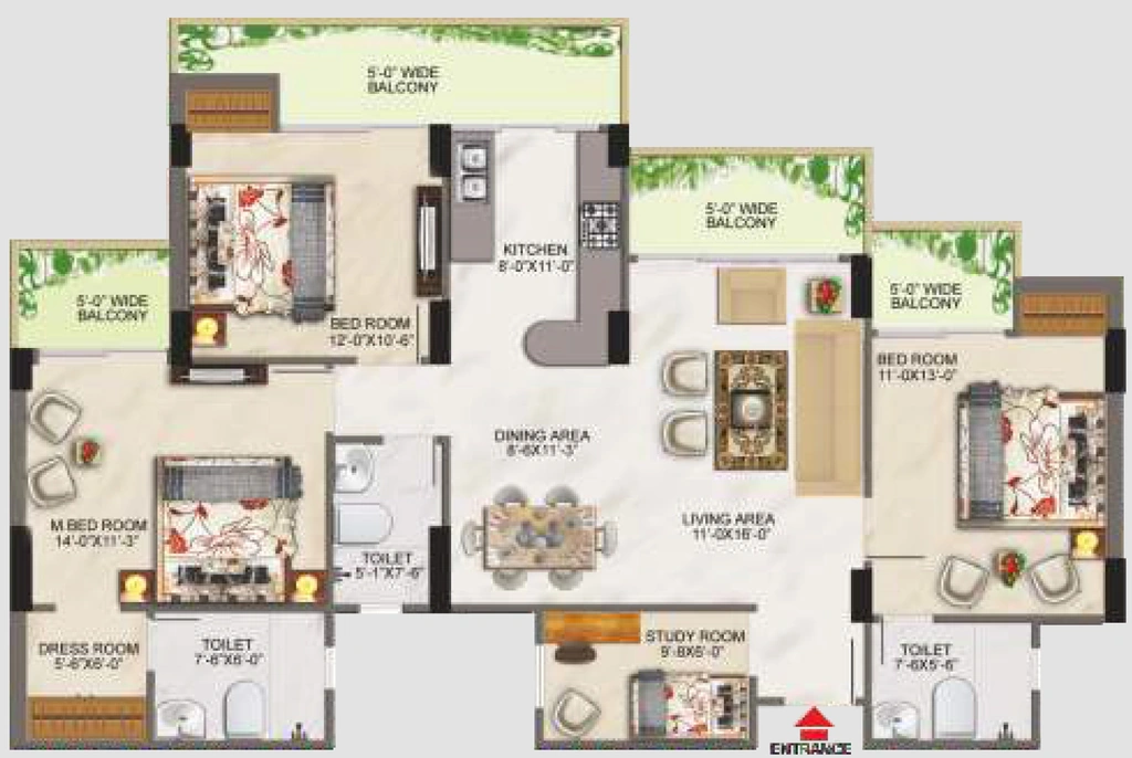 3.5 BHK Flat in Pacific Hills in Rajpur Road, Dehradun - Image 924755