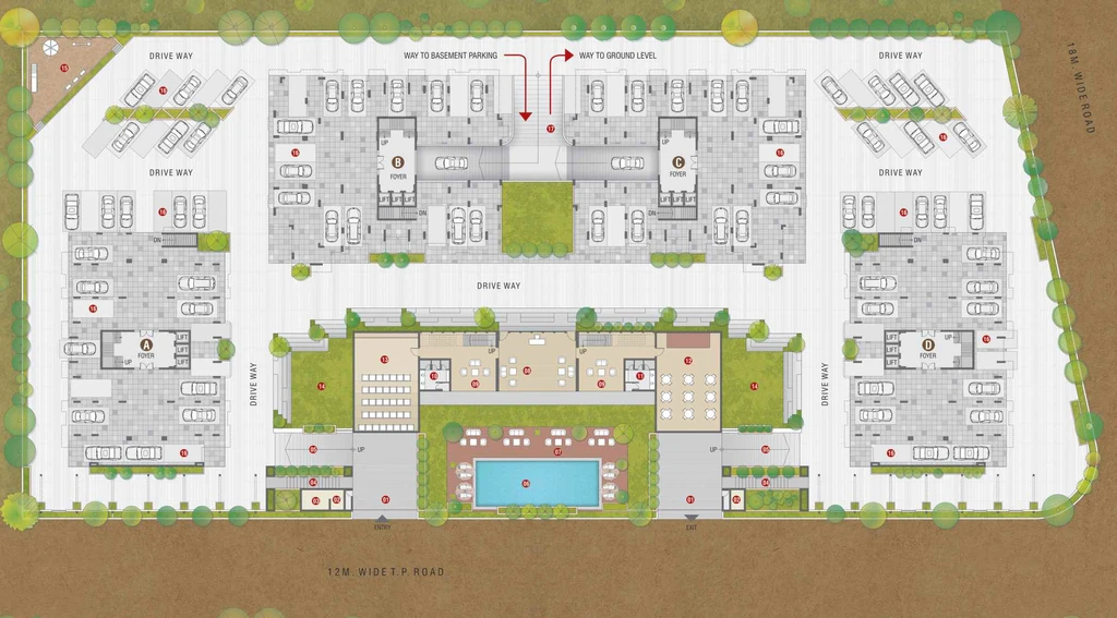 Master Plan of Meet Kasturi Casa in Mavdi, Rajkot - Image 418627
