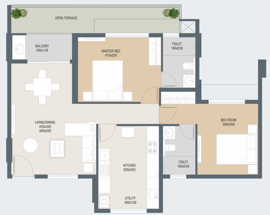 2 BHK Flat in Artech Lattitude in Sreekariyam, Thiruvananthapuram - Image 924962