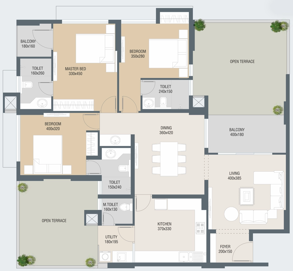 3 BHK Flat in Artech Lattitude in Sreekariyam, Thiruvananthapuram - Image 924966