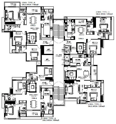 Floor Plan of Artech Metropolis in Mannanthala, Thiruvananthapuram - Image 419192