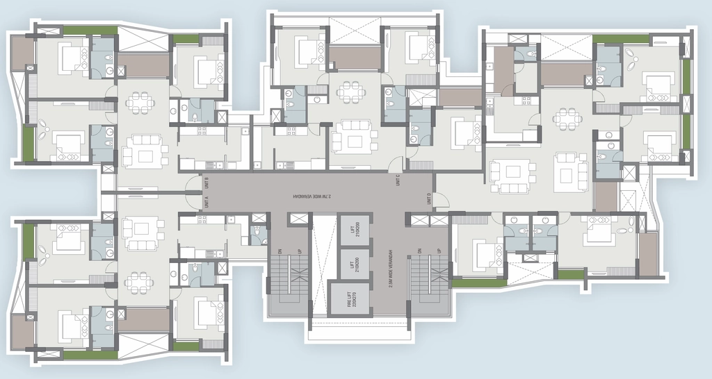 Floor Plan of Artech Panorama in Sasthamangalam, Thiruvananthapuram - Image 419214