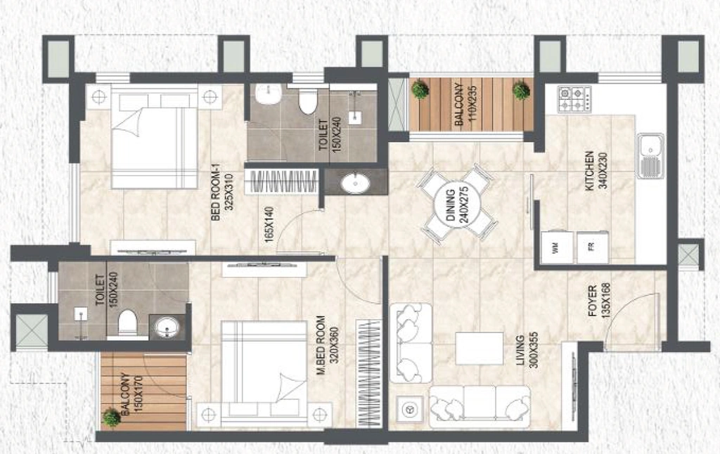 2 BHK Flat in Artech Serenity in Mannanthala, Thiruvananthapuram - Image 924990