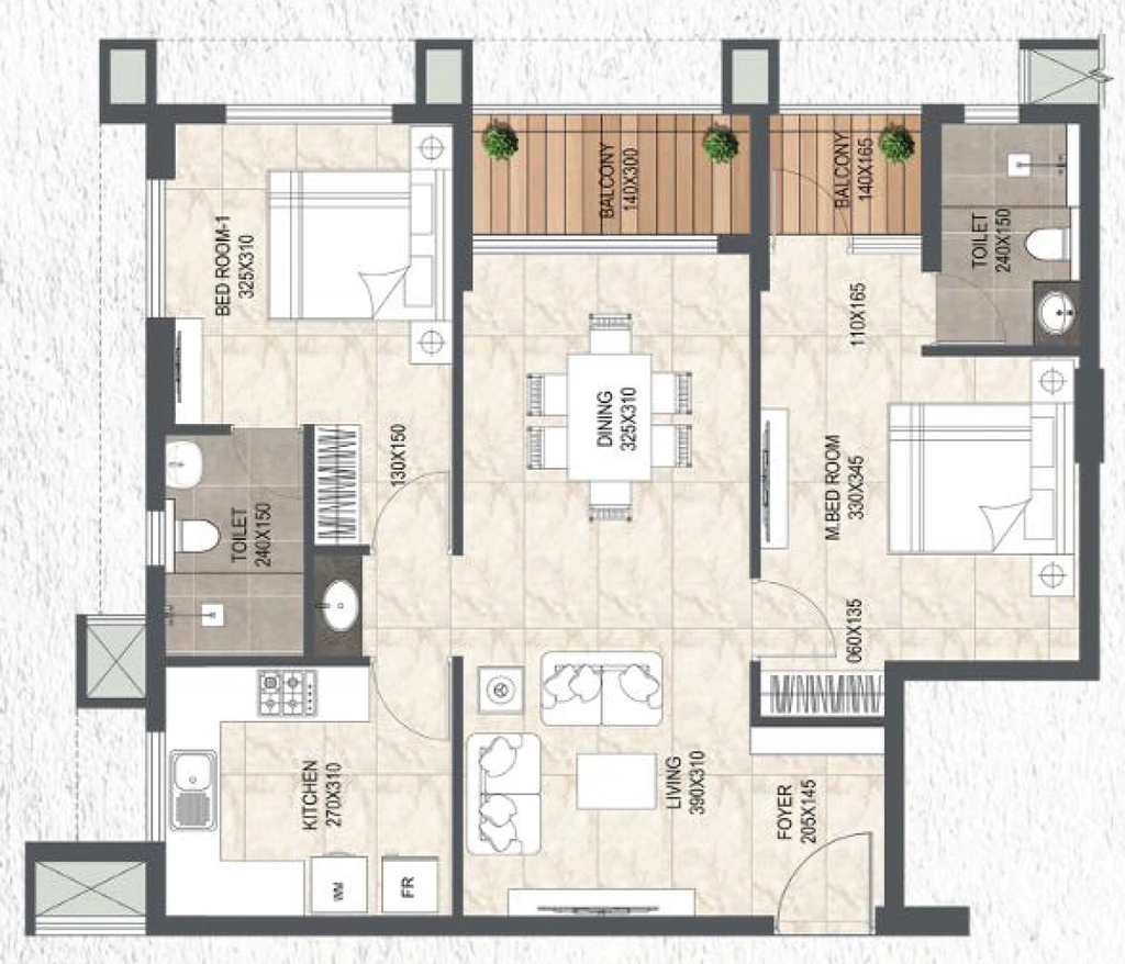 2 BHK Flat in Artech Serenity in Mannanthala, Thiruvananthapuram - Image 924991