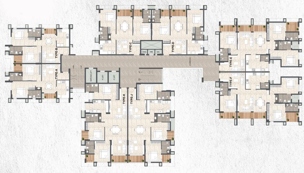 Floor Plan of Artech Serenity in Mannanthala, Thiruvananthapuram - Image 419244
