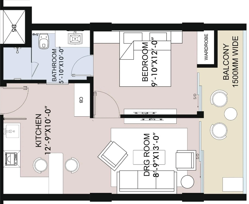 1 BHK Flat in Ametek Doon Anandam in Sahastradhara Road, Dehradun - Image 924760
