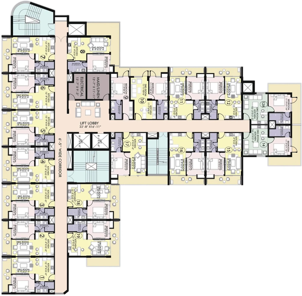 Floor Plan of Ametek Doon Anandam in Sahastradhara Road, Dehradun - Image 418679