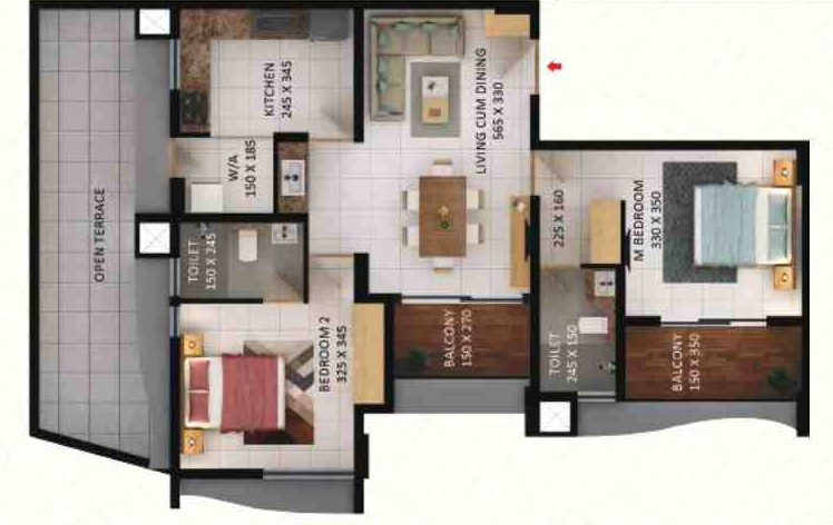 2 BHK Flat in Asset Pragathi in Peroorkada, Thiruvananthapuram - Image 925018