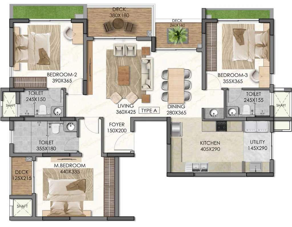 3 BHK Flat in Asset Vismayam in Sasthamangalam, Thiruvananthapuram - Image 925013