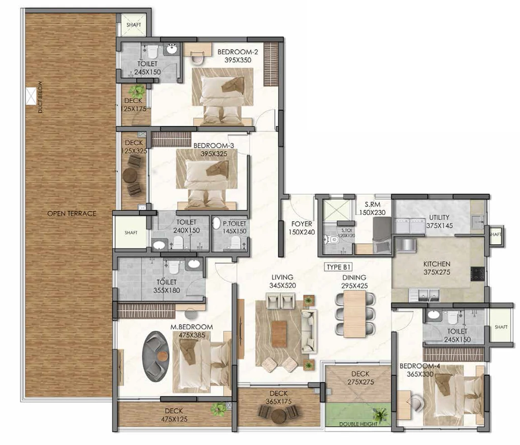 4 BHK Flat in Asset Vismayam in Sasthamangalam, Thiruvananthapuram - Image 925015
