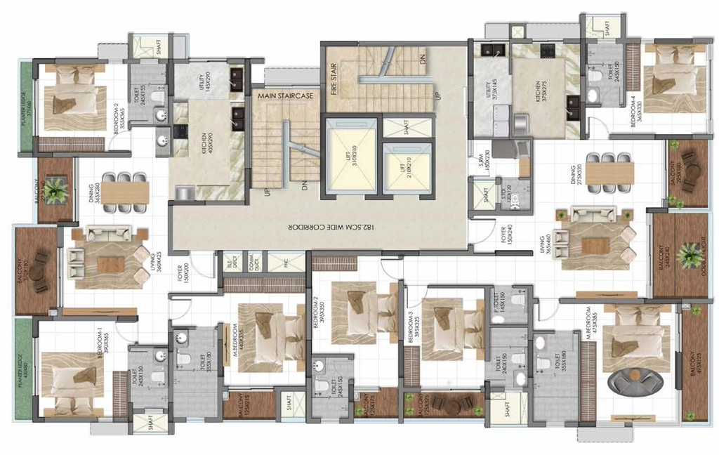 Floor Plan of Asset Vismayam in Sasthamangalam, Thiruvananthapuram - Image 419321
